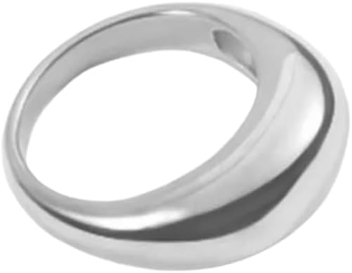Pierced Owl 304 Stainless Steel Dome Chunky Statement Ring