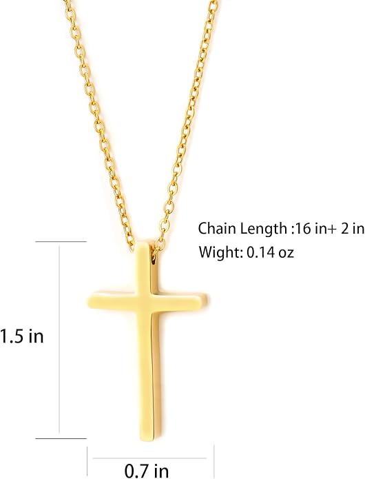 14K Gold Plated Paper Clip Chain Link Necklace Satellite Cross Key Starfish Turquoise Heart Necklace for Women