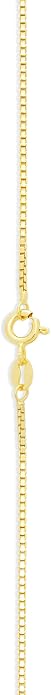 Amazon Essentials Sterling Silver 1.2mm Box Chain