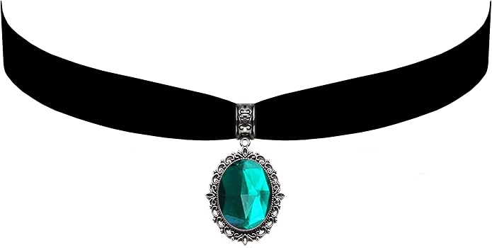 Victorian Vault Gothic Steampunk Victorian Pendant on Black Velvet Choker