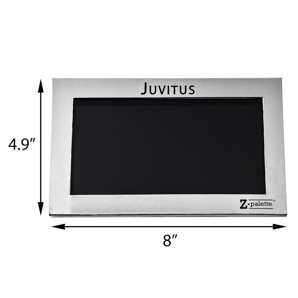 Z Palette Large Metallic Collection (Metallic Silver) with 20 Piece Metal Stickers - Made Exclusively for JUVITUS