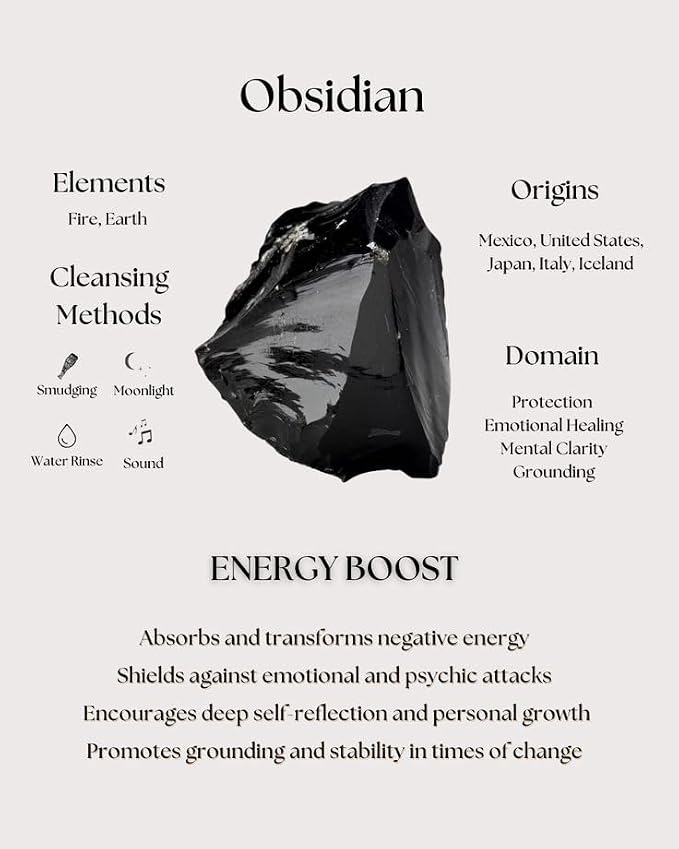 Large 1.25-2.0” Natural Black Obsidian Raw Crystals Stones for Meditation, Chakra, Reiki, Crystal Grid, Energy Work, Wire Wrapping, Tumbling & Spiritual Home Decor