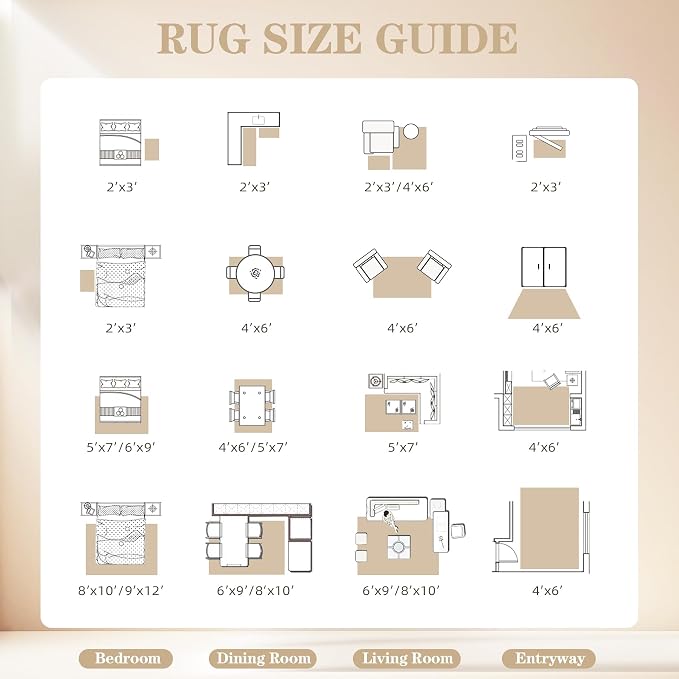 Area Rug 4x6 Vintage Rug: Washable Indoor Medallion Rugs Low Pile Distressed Floor Carpet Retro Accent Rug for Living Room Bedroom Kitchen Dining Table Home Office(Distressed Beige, 4'x6')