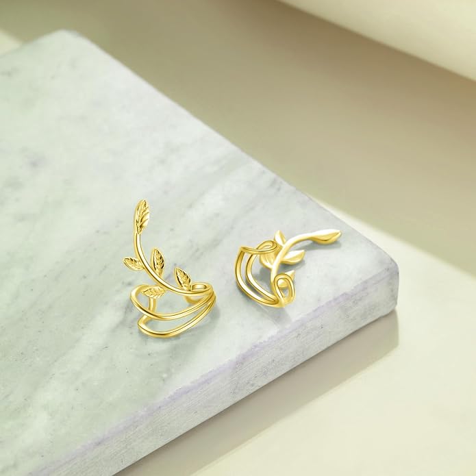 POPLYKE 925 Sterling Silver Ear Cuff Earrings for Women Climber Earrings No Piercing Jewelry Gift for Women