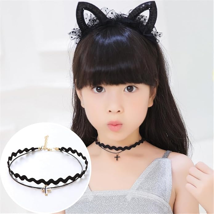18Pcs Velvet Choker Necklace Set Black Classic Gothic Tattoo Lace Chokers Collar Necklace for Women Jewelry Gift