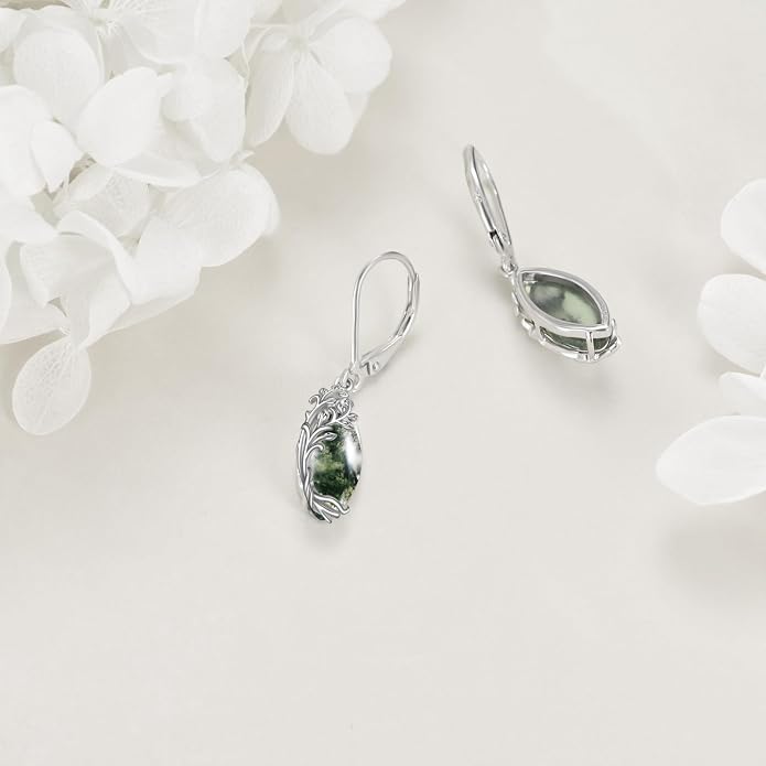Celtic Filigree Earrings for Women Gemstone Jewelry Gifts