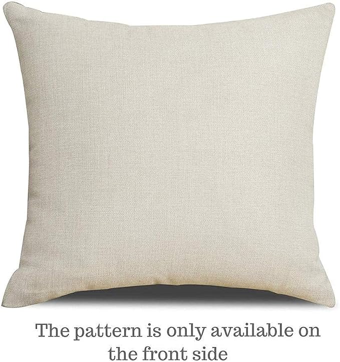 Rustic Farmhouse Pillow Covers Farm Animal Throw Pillow Case Buffalo Plaid Sheep Chicken Pig Cow Country Cushion Cover for Couch Sofa Cotton Linen 18x18 Set of 4