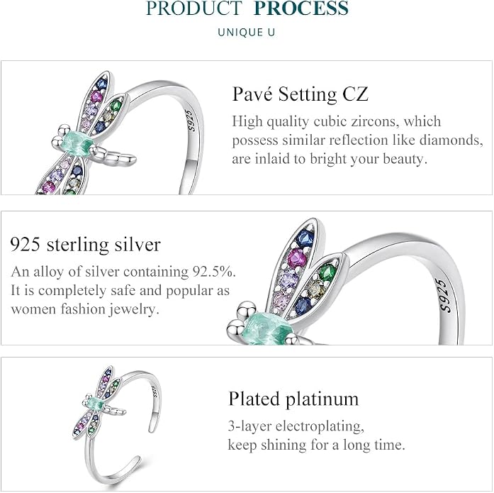 BISAER Evil Eye Ring Snake Ring 925 Sterling Silver Rings For Women Adjustable Octopus Cat Thumb Rings For Women Gothic Vintage Jewelry Gift