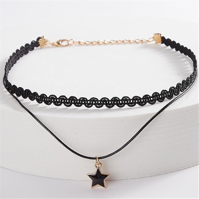 20Pcs Velvet Choker Necklace Tattoo Lace Gothic Classic Black Necklace Collar Clavicle Chain Necklace for Women Y2k Necklace Jewelry Gift