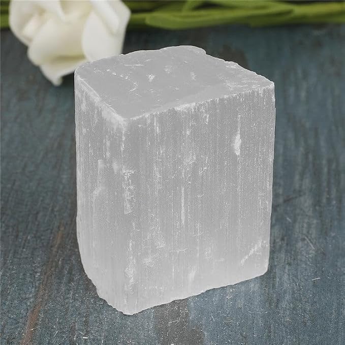 Large 1.25-2.0” Natural Selenite Raw Crystals Stones for Meditation, Chakra, Reiki, Crystal Grid, Energy Work, Wire Wrapping, Tumbling & Spiritual Home Decor