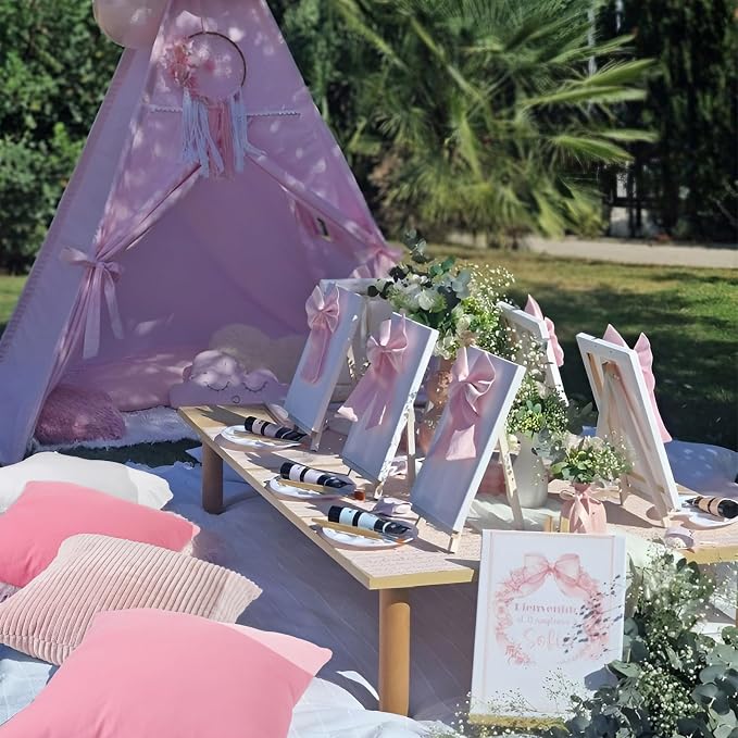 Yuntau 16 Pcs Pink Picnic Pillow Covers Only Summer Birthday Party Picnic Set Mordern Cushion Aesthetic Throw Cover 18x18 Inch for Brunch Bachelorette Backyard Beach Couch Bed Sofa Decor