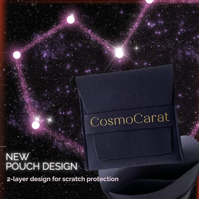 COSMO CARAT 14K Gold Plated Nap Earrings 925 Sterling Silver Star Moon CZ Stud Earrings Screw Back Hypoallergenic Celestial Tiny Cartilage Helix Second Piercing Earrings For Women