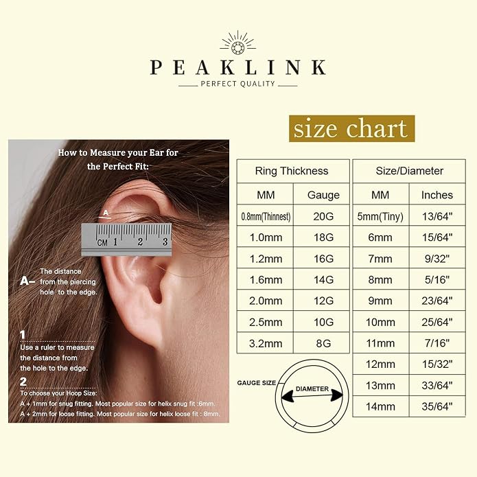 316L Surgical Steel Septum Clicker Ring Nose Ring Hoop Sleeper Hoop Earring Helix Rook Conch Cartilage Daith Tragus Earrings Lobe Nose Piercing Jewelry for Women