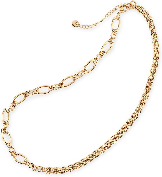 Necklace Chain | Waterproof 18K Real Gold Plated | Silver Necklace | Non Tarnish, PVD Coated | Chunky Necklace | Chunky Jewelry | Fashion Accessories