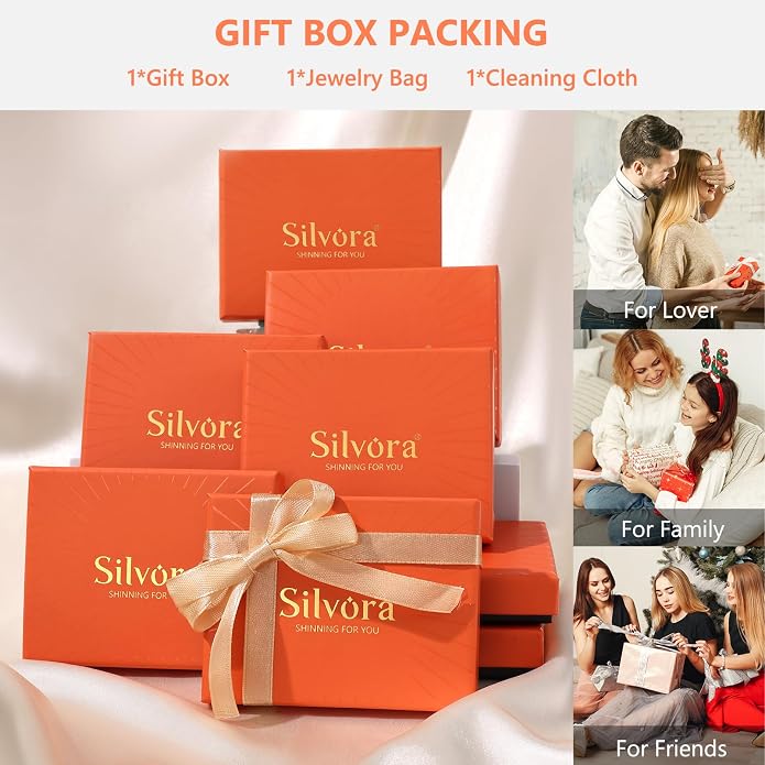 Silvora 14K Gold Plated Huggie Hoop Earrings for Women, Small Sterling Silver Hoops, Hypoallergenic Cartilage Earrings for Sensitive Ears 8/10/12/14/16/18/20MM
