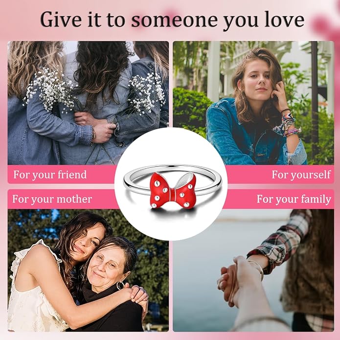 925 Sterling Silver Rings for Women | Elegant Dainty Hoop & Band Rings with 5A Cubic Zirconia | Daily Wear Jewelry with Gift Bag (Sizes 6-9)