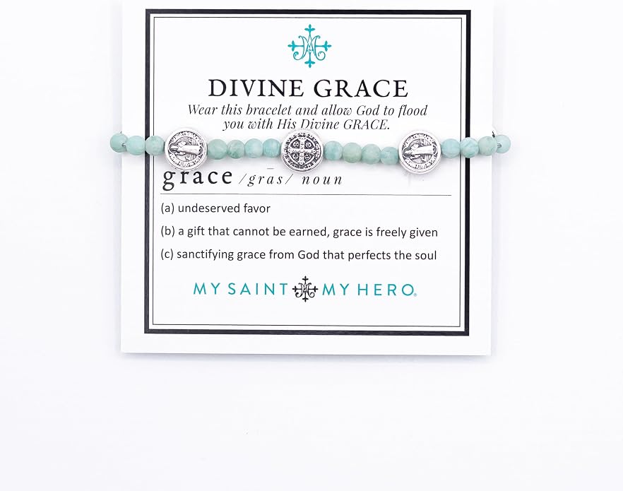 My Saint My Hero Benedictine Blessing Bracelets – Handwoven Spiritual Protection with Medals Hand-Cast In Italy at Sacred Site