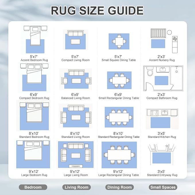 Washable Extra Large Area Rug for Living Room, 9'x12', Navy Blue | Pet & Kid Friendly, Water Stain Resistant, 0.3" Low Pile, Non-Slip Silicone-Grip Backing, Abstract Carpet