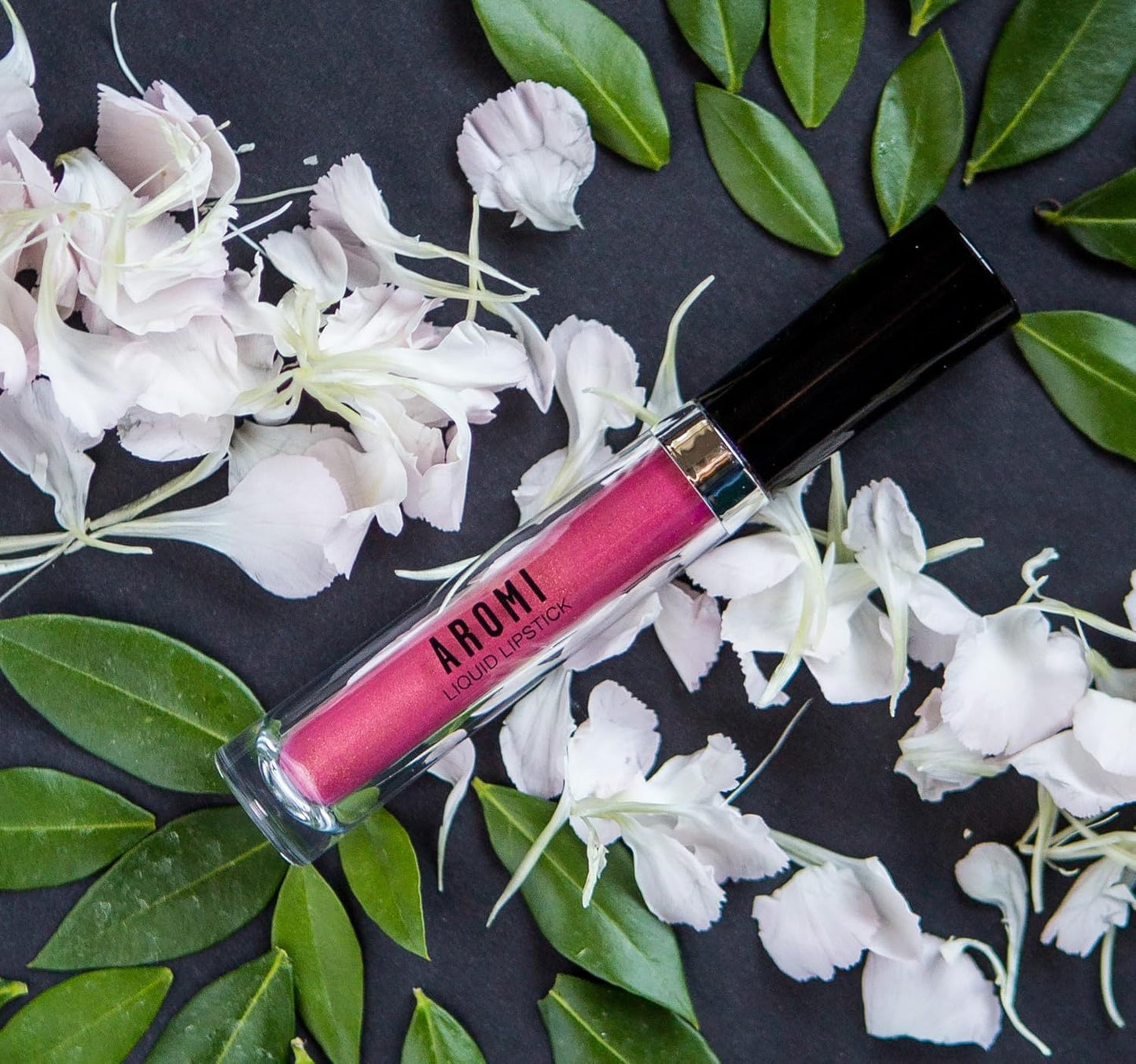 Aromi Metallic Liquid Lipstick | Peachy Pink, Coral Lip Color with Shimmery Finish, Long-lasting, Vegan, Cruelty-free, Smudge Proof, Gluten Free (Rose Gold)