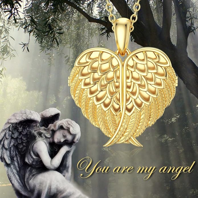 SOULMEET Personalized Silver Locket Necklace That Holds Pictures Photo Keep Someone Near to You, Memorial Custom Lockets Necklaces Letters Engraving for His Her