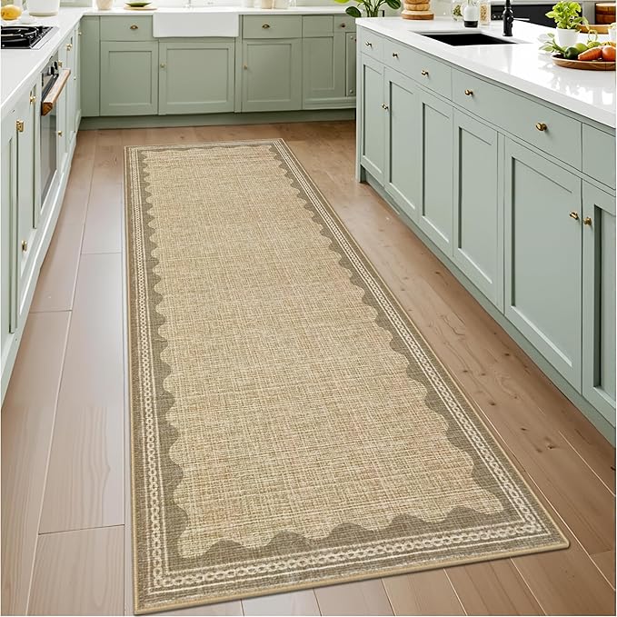 GarveeHome Scalloped Rug