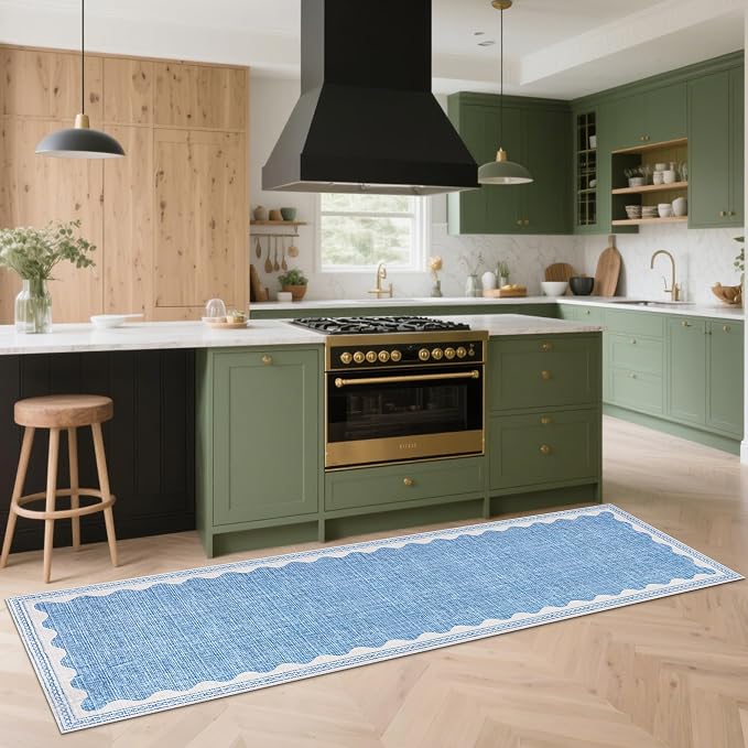 GarveeHome Scalloped Rug