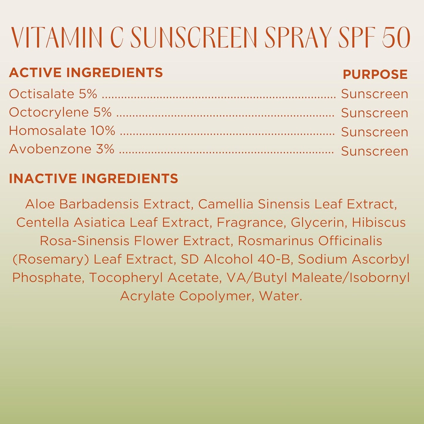 InstaNatural Skin Care Vitamin C SPF 50 Broad Spectrum Sunscreen Spray, Brightens & Hydrates, UVA, UVB Sun Protection Sunblock, with Aloe Vera & Botanicals, Aerosol Bottle, 5.5 Fl Oz