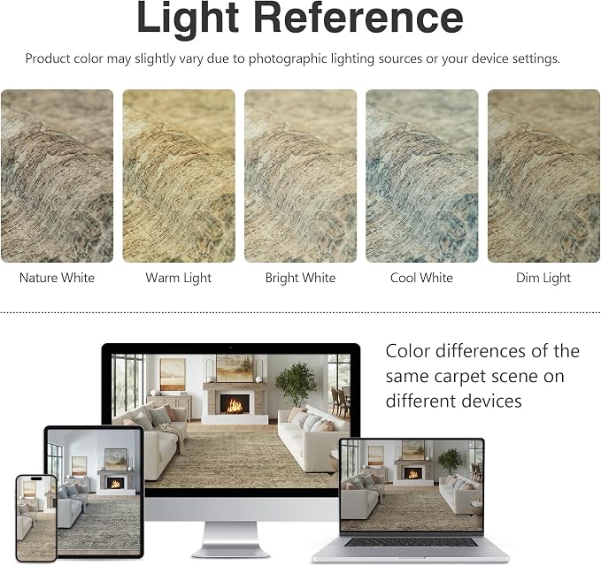 FMFUNCTEX 3x5 Washable Area Rug Brown Vintage Neutral Distressed Non Slip Low Pile Traditional Retro Indoor Carpet for Entryway Entrance Soft Rug Living Room Bedroom Kitchen Dining Office Laundry