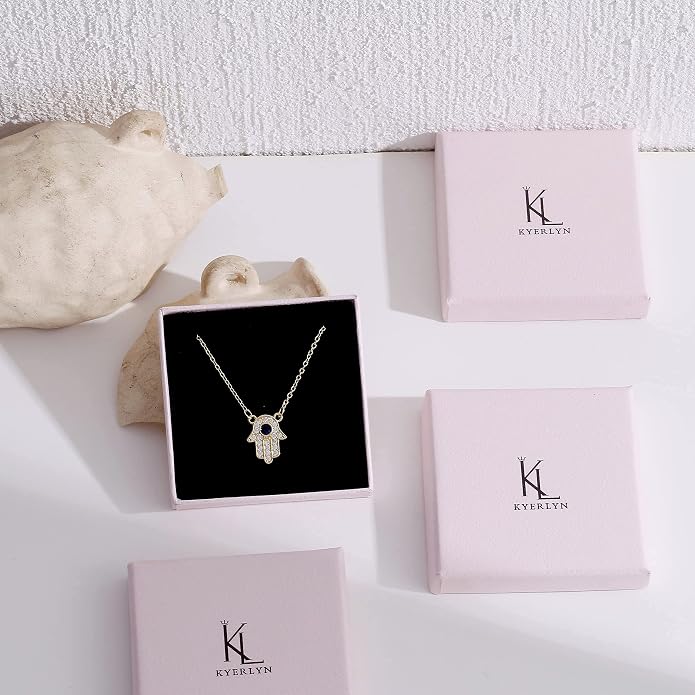 Kyerlyn Simple Gold Necklace Cute Tiny 14k Gold Plated Choker Necklaces Hollow Necklace for Women Dainty Gold Necklaces Minimalist Trendy Jewelry Gifts