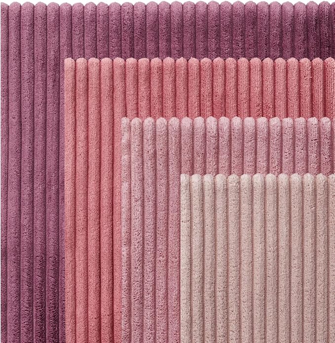 EMEMA Aesthetic Pink Decorative Throw Pillow Covers for Couch Bed Livingroom 16x16 Inch Set of 4 Cute Coquette Corduroy Boho Square Pillow Case,Western Modern Cushion Covers Home Spring Decor
