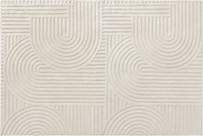Pauwer 4x6 Washable Area Rugs for Living Room Modern Beige Solid Color Soft Fluffy Rugs for Bedroom Non Slip Boho Accent Indoor Mat Floor Carpet Cover for Kids Room Dining Room Kitchen Office, Beige