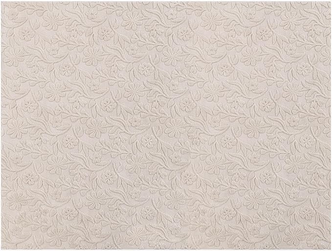 Vaukki 9x12 Area Rug for Living Room, Soft Fluffy Washable Modern Floral Indoor Floor Mat, Non Slip Shaggy Boho Accent Throw Carpet for Bedroom, Living Room, Nursery and Dining Room, Beige