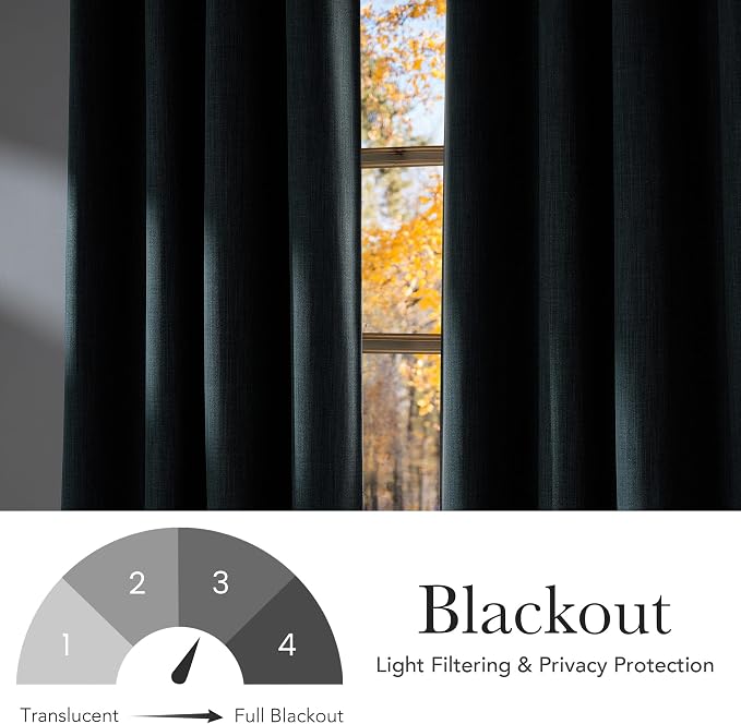 NICETOWN Greyish Blue Room Darkening Curtains 84 inches Long for Living Room - Privacy Panels for Bedroom, Modern Farmhouse Style Home Decor Grommet Top, 2 Panels, W42 by L84