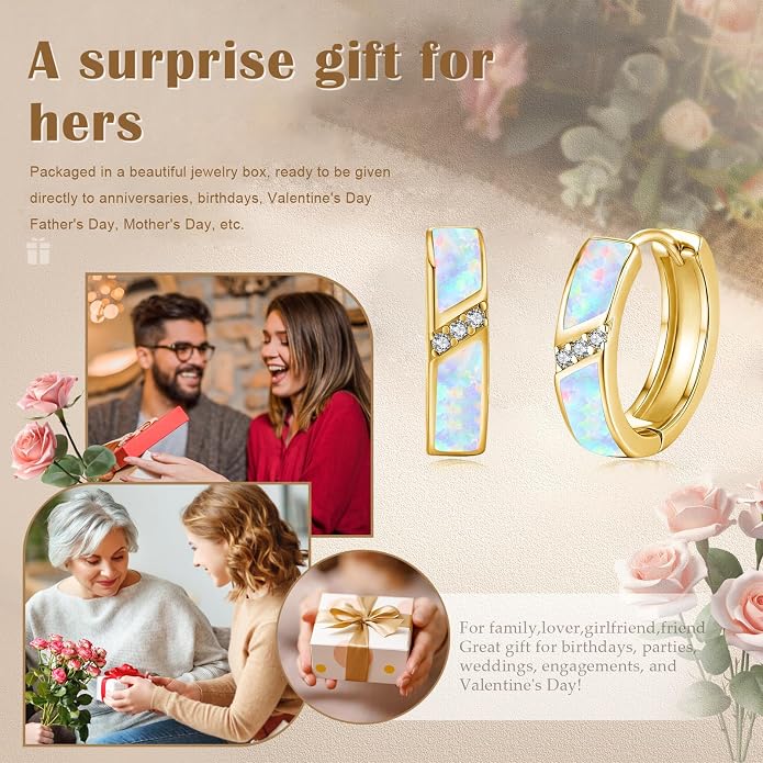 Gold Dainty Hoop Earrings for Women Hypoallergenic Lightweight 14K Gold Huggie Earrings Jewelry Valentines Day Gifts for Wife Girlfriend Her