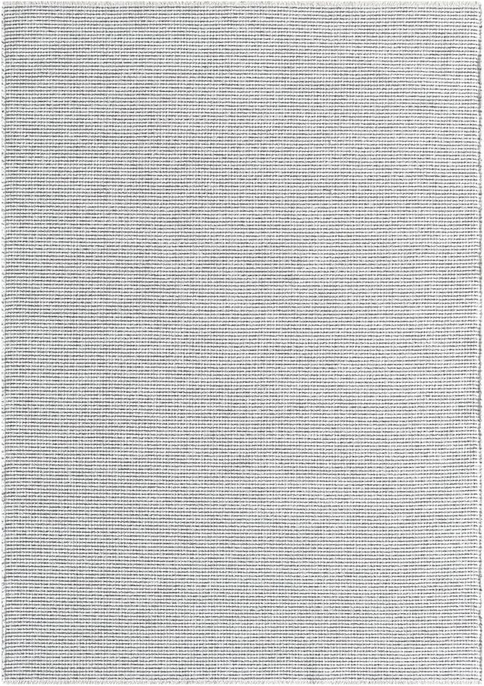 LUXE WEAVERS Two-Tone Fringed Area Rug Gray 6x9