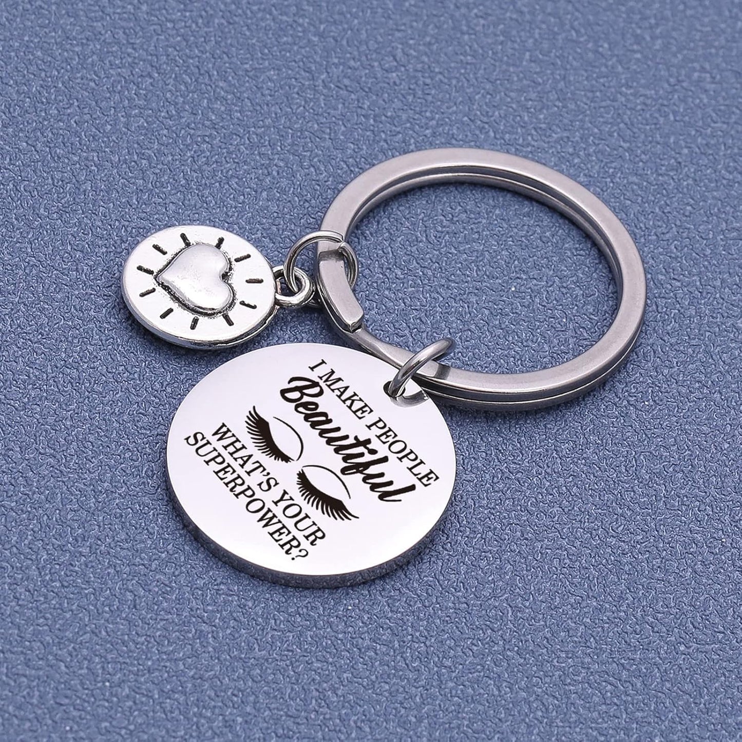 Beauty Salon Jewelry Lash Girl Gift Make Up Artist Gift Lash Girl Keychain Beautician Keychain Eye Lash Artist Gift Eyelash Keychain Beautician Appreciation Gift