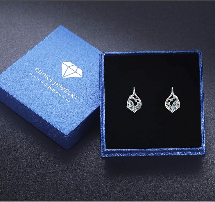 Cute Animal Leverback Earring 925 Sterling Silver Summer Bohemia Beach Theme Earrings for Women