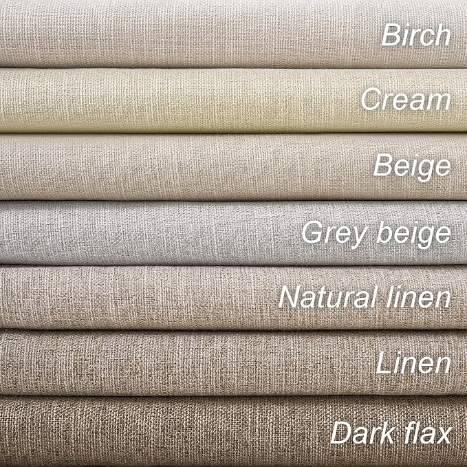 Extra Wide Total Blackout 96 Inch Curtains 72 Inches Wide for Living Room Ivory Cream Pleat Linen Blackout Curtain for Large Window Treatment Privacy Thermal Drapes Rod Pocket(72"W x 96"L 1 Panel)