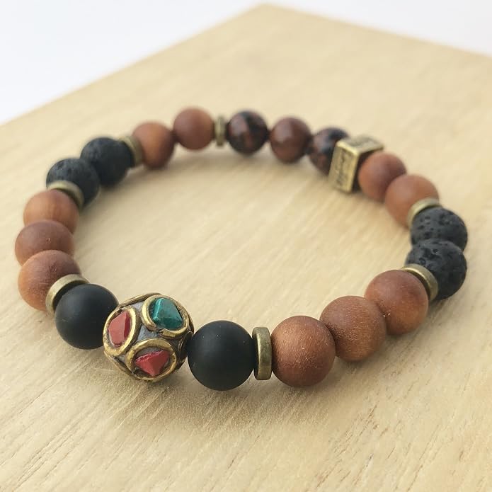 LavHa Essential Oil & Aromatherapy Natural Stone Bracelet