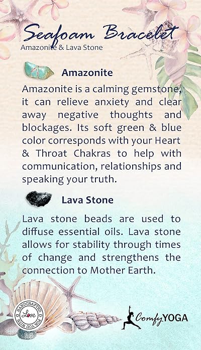 Comfy Yoga - Essential Oil Bracelet - Aromatherapy Bracelet - Lava Stone Bracelet or Necklace - Handmade Yoga Jewelry - Oil Diffuser Wrap Bracelet - Gift for Women