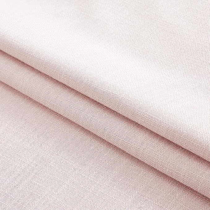 WEST LAKE Pink Bailey Pinch Pleated Full Blackut Curtains 112 Inches Length | Thermal Insulating Room Darkening Drapes for Bedroom,Modern Window Treatment with Back Tabs Hooks,40"Wx112"L(Pack of 2)