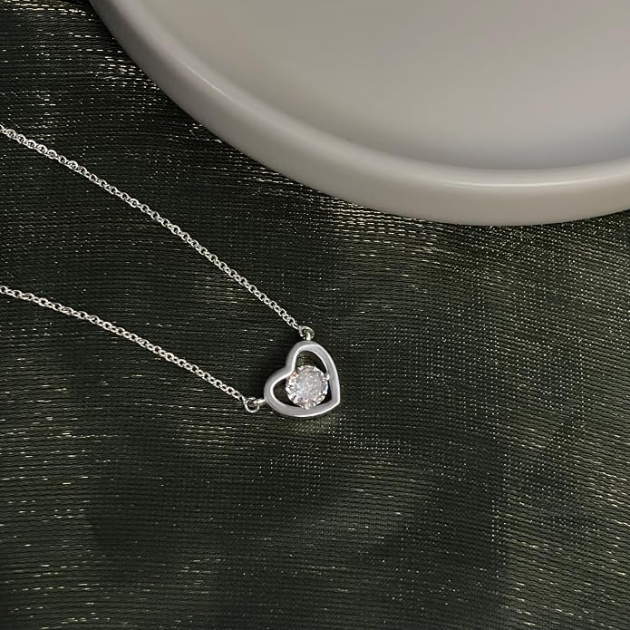 HERIER Cute Heart Necklace Dainty 18k Gold Plated Tiny Heart Pendant Choker Necklaces Small Gold Love Open Heart Chain Necklace for Women Simple Gold Necklace for Women Trendy Jewelry