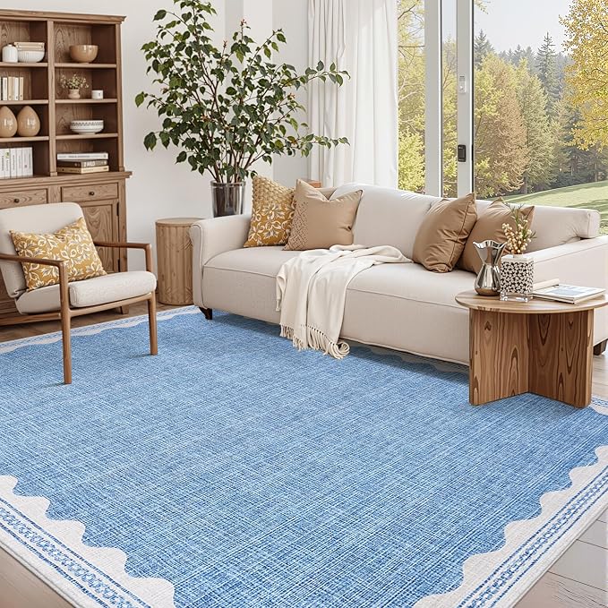 GarveeHome Scalloped Rug