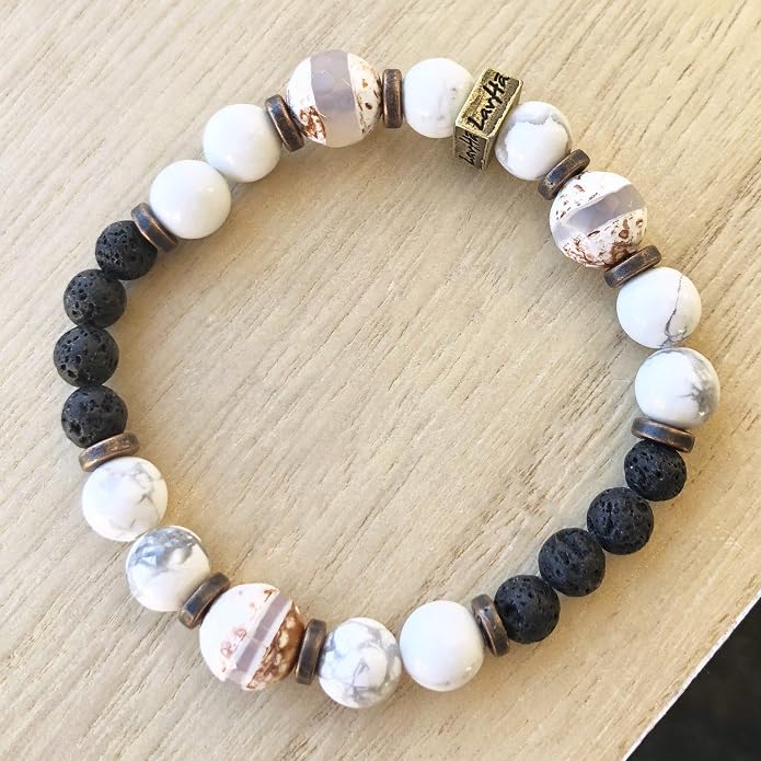 LavHa Essential Oil & Aromatherapy Natural Stone Bracelet