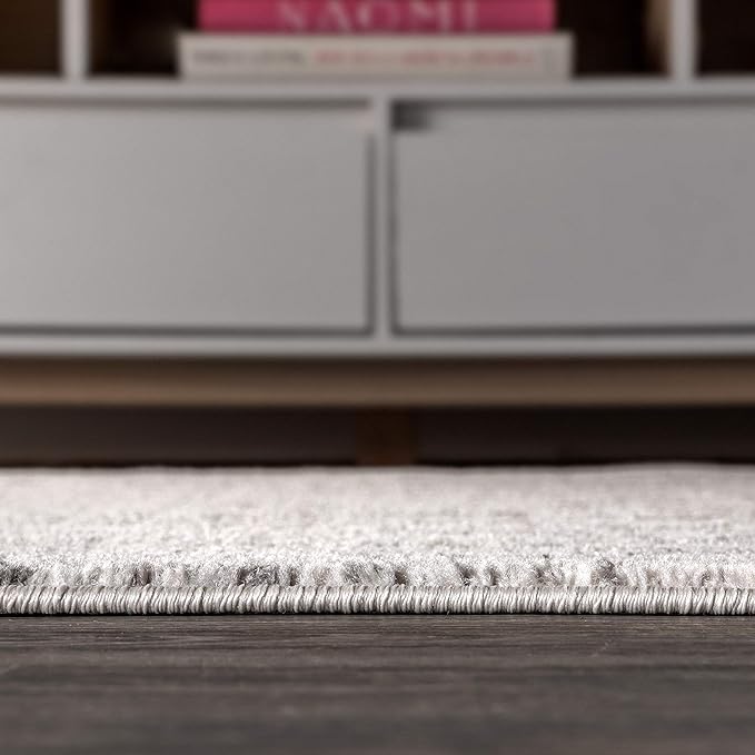 JONATHAN Y Boho Vintage Diamond Cream/Gray Square Area Rug 9X9 ft, Moroccan Hype for Living Room, Bedroom, Kitchen, Office, Easy-Cleaning, High Traffic, Pet-Friendly, Non-Shedding (MOH101B-9SQ)