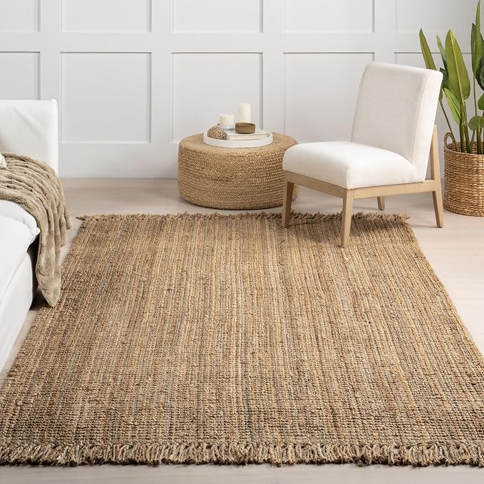 nuLOOM Daniela Natural Solid Flatweave Runner Rug, 2' x 6'