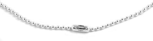 DragonWeave 2mm Fine Sterling Silver Ball Chain Necklace