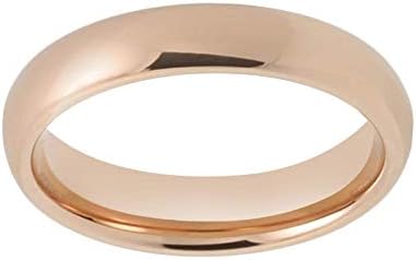 CROWNAL 2mm 4mm 6mm 8mm 10mm Tungsten Wedding Band Ring Men Women Plain Dome Polished Size Comfort Fit Size 3 To 17