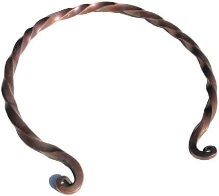 ARTIZANSTORE Hand Forged Iron Torc | Viking Torque Necklace for Men | Authentic Medieval Design | Historical Craftsmanship | Ideal Gift for History Enthusiasts
