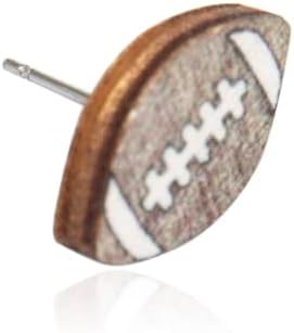 Sports Earring Set for Women Multi Pairs Assorted Multipack - Stud Earrings Jewelry Gift for Sports Mom Football, Baseball, Basketball, Soccer Team